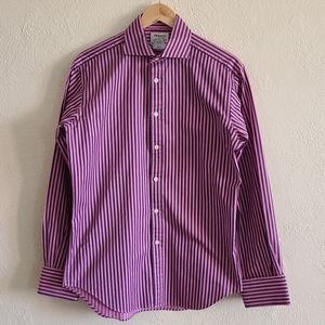 T.M. Lewin Men Cuff Dress Shirt - Luxury Slim Fit